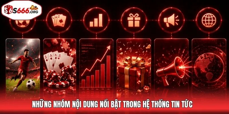 Những nhóm nội dung nổi bật trong hệ thống tin tức