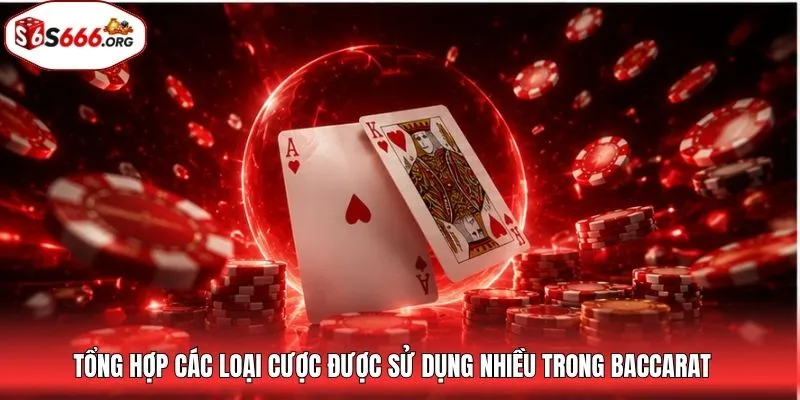 Tổng hợp các loại cược được sử dụng nhiều trong baccarat
